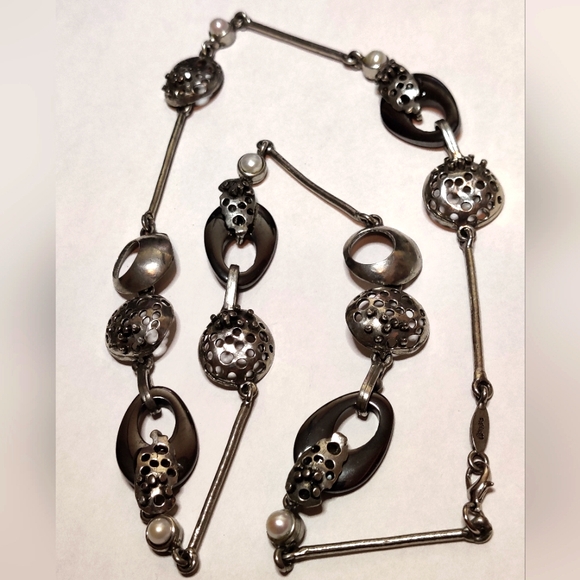 Modernist Long Necklace by Sonia Ferland Osmose - Picture 5 of 15